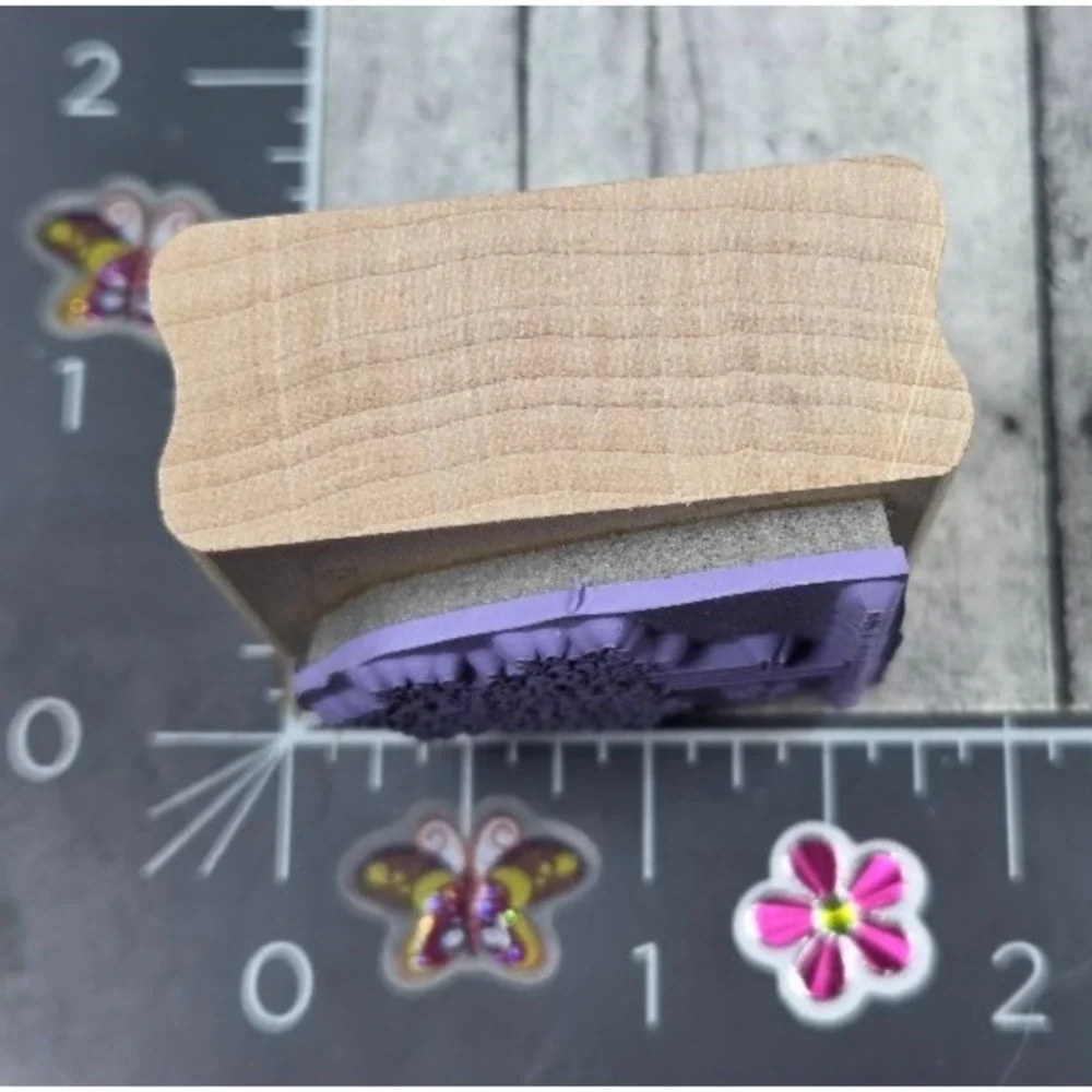 Stampin' Up! Tree Butterfly Summer Swing Grass 2000 Rubber Stamp Wood #L115